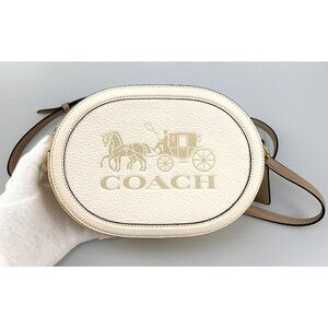 NWT Coach Camera Bag With Horse And Carriage In White